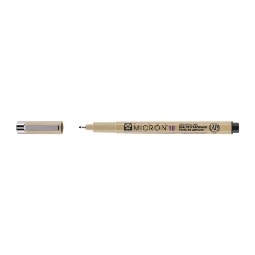 Pigma Micron 10 (0.60mm) BLACK Sakura Fineliner
