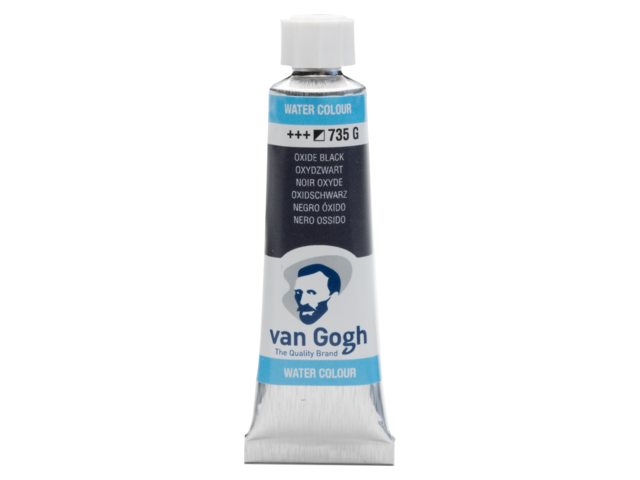 Oxydzwart 735 tube 10 ml. Van Gogh Aquarelverf
