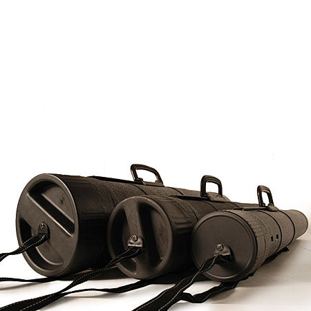 Peacock telescopische zwarte transportkoker min 80 max 130cm diameter 12cm