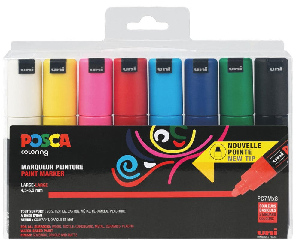 Uni Posca Verfmarker 8K Zalmroze - beitelpunt 8mm ... | Speelgoed Uni Posca Verfmarker 8K Zalmroze - beitelpunt 8mm ... | Speelgoed