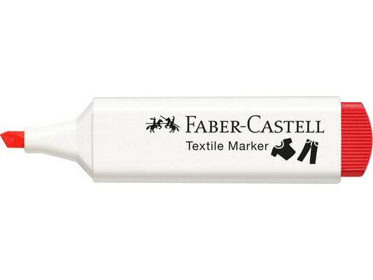 Textielstift Faber-Castell textielmarker Rood