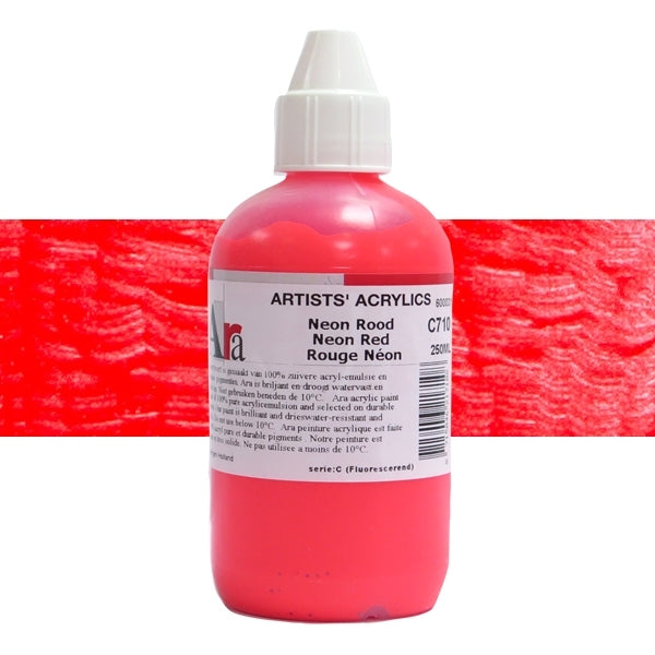 ARA 250ml C710 NEON ROOD Artists Acrylics
