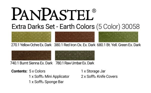 Earth Colours extra dark Set PanPastel (5)