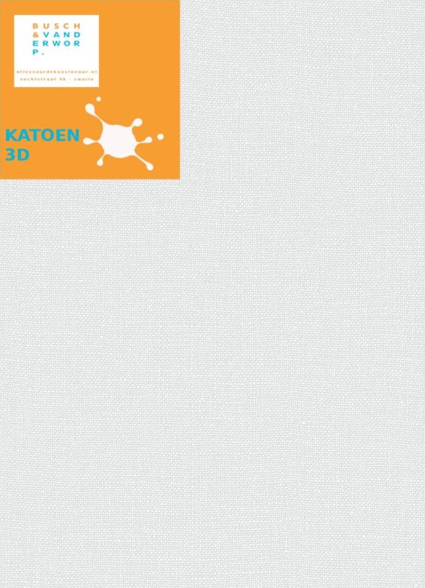 40x40 cm , 3D Katoen schildersdoek online verkopen we deze alleen per doos van 3. Prijs is per stuk