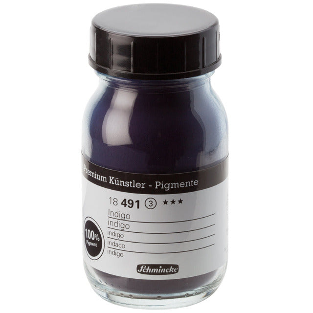 Indigo Blauw no 491 pigment poeder Schmincke