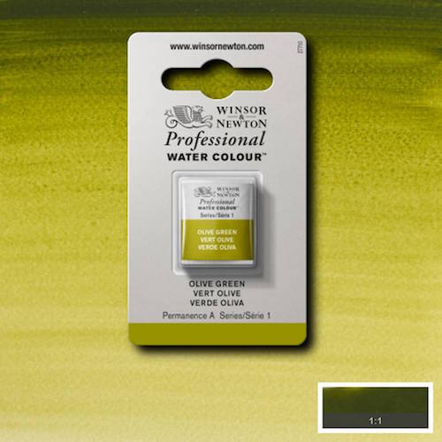 Olive Green napje 447 S1 Artist's Aquarel Winsor & Newton