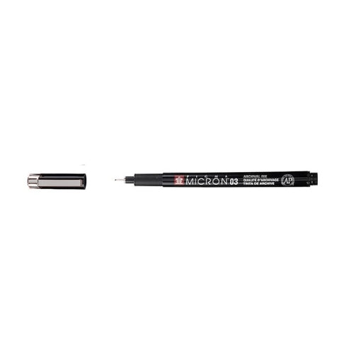 Pigma Micron 03 (0.35mm) BLACK Sakura Fineliner Jubileum Limited Edition