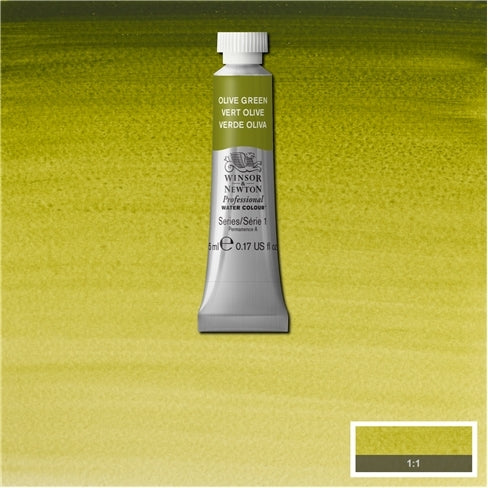 Olive Green 5ml 447 S1 Artist's Aquarel Winsor & Newton