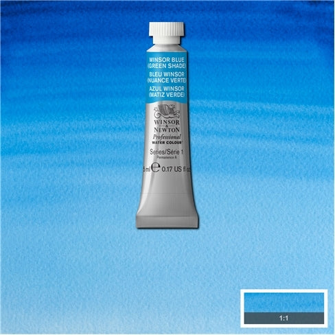Winsor Blue (green shade) 5ml 707 S1 Artist's Aquarel Winsor & Newton