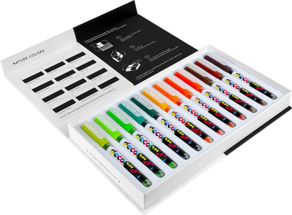 Nature Colors Set 12 Pigment Decobrush Karin Acrylverfststift