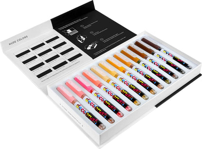 Nude Colors Set 12 Pigment Decobrush Karin Acrylverfstift