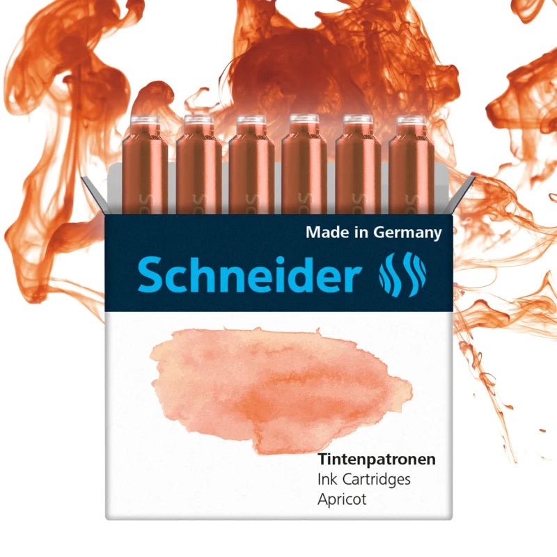 Inktpatronen Schneider Abrikoos 6 stuks