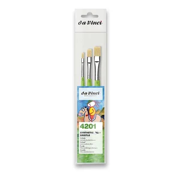 Da Vinci Platte Penselen Set 3
