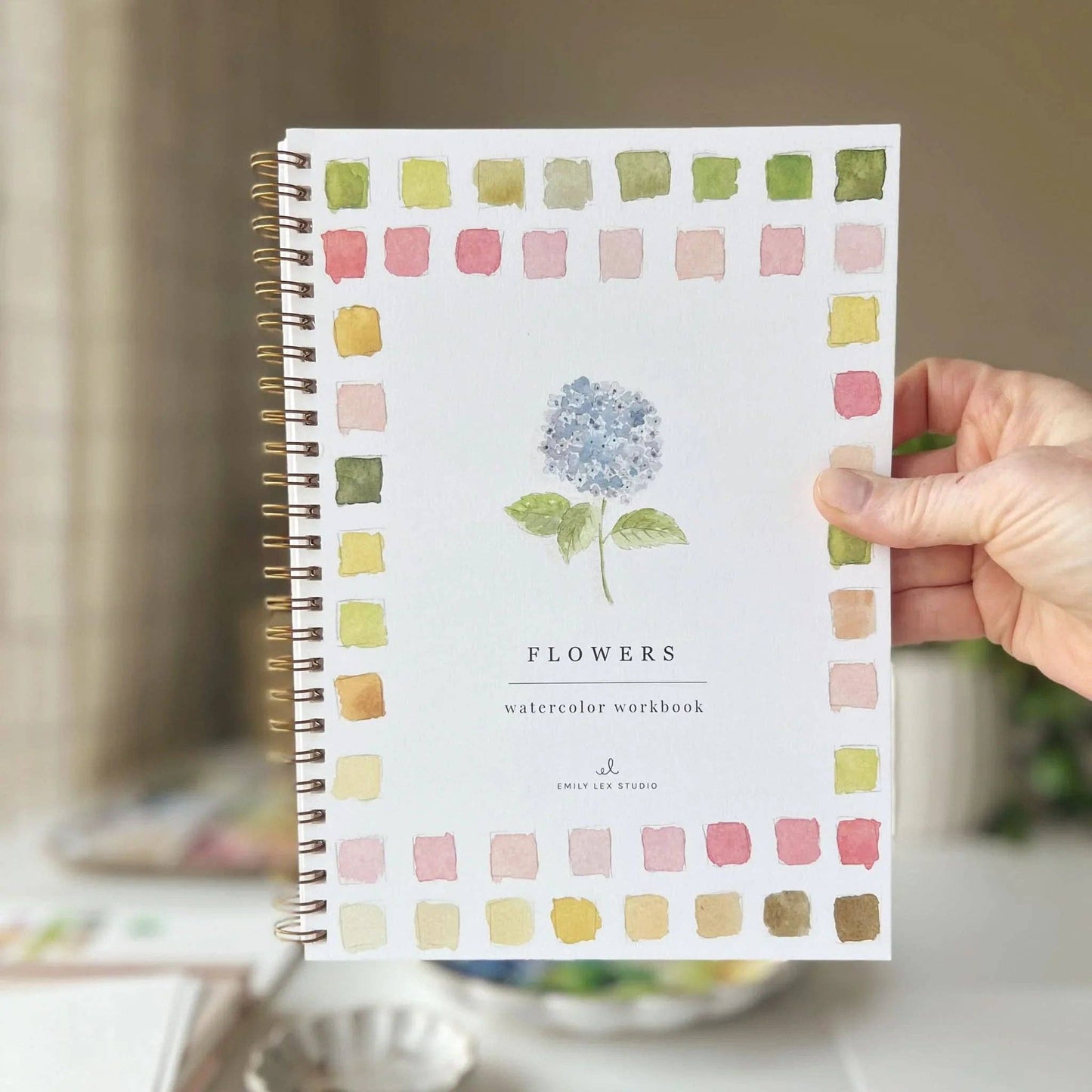 Aquarelverf werkboek - Bloemen - emily lex studio watercolor workbook