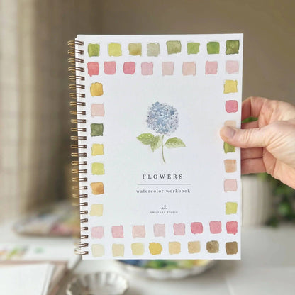Aquarelverf werkboek - Bloemen - emily lex studio watercolor workbook