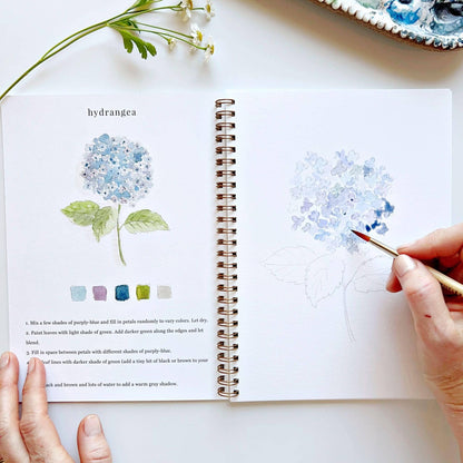 Aquarelverf werkboek - Bloemen - emily lex studio watercolor workbook