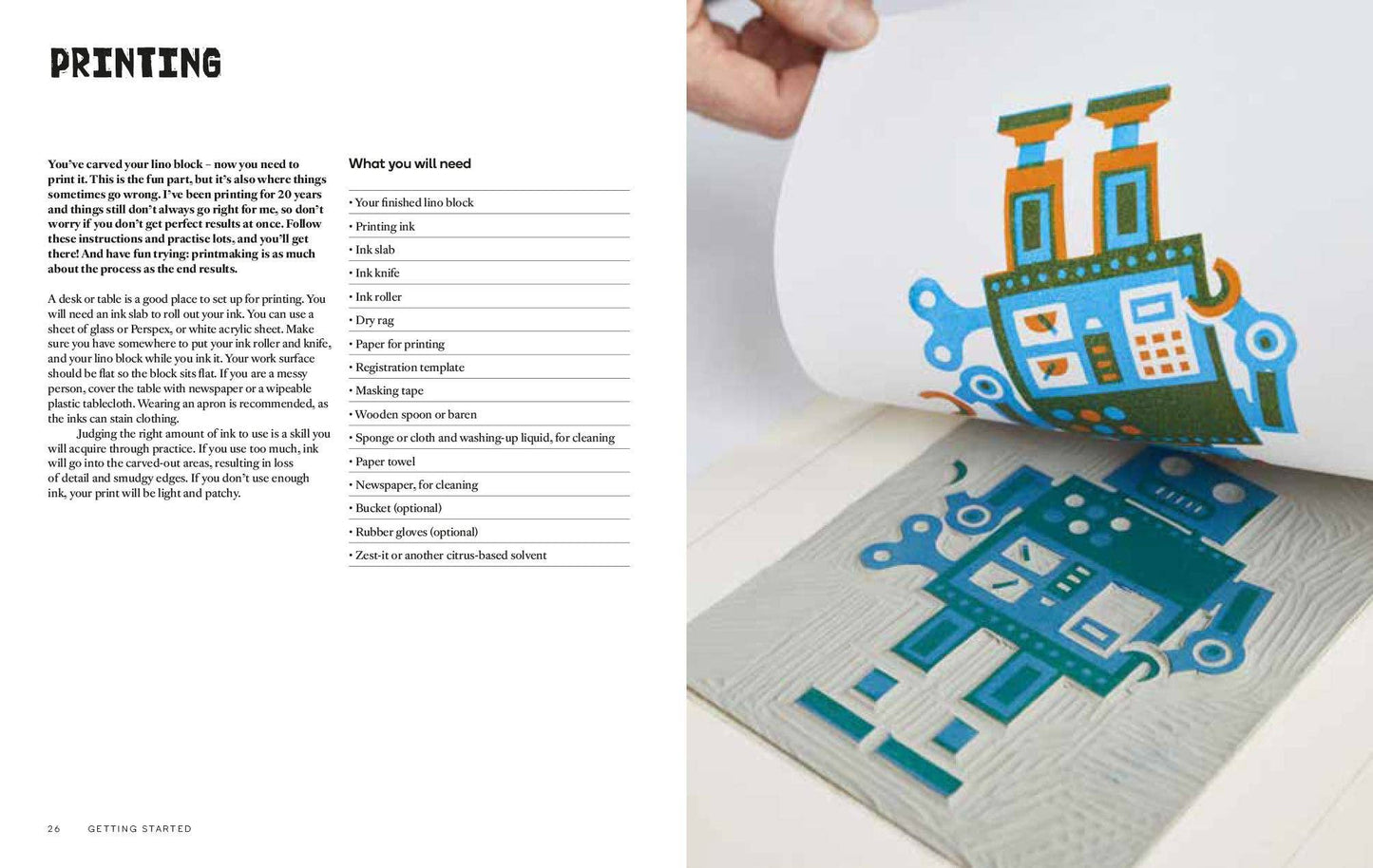 Linoleumsnede: Leren in een weekend