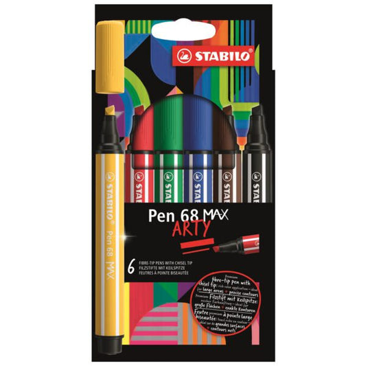 Viltstift pen 68 Arty Set 6, Stabilo