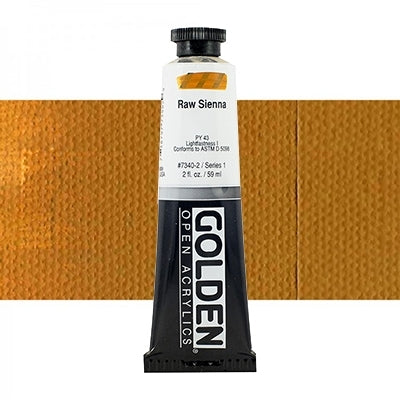GOLDEN OPEN ACRÍLICO DE SECADO LENTO 60ml Raw Siena