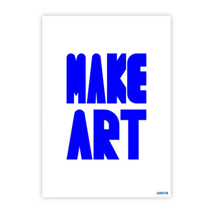 Make art - ansichtkaart