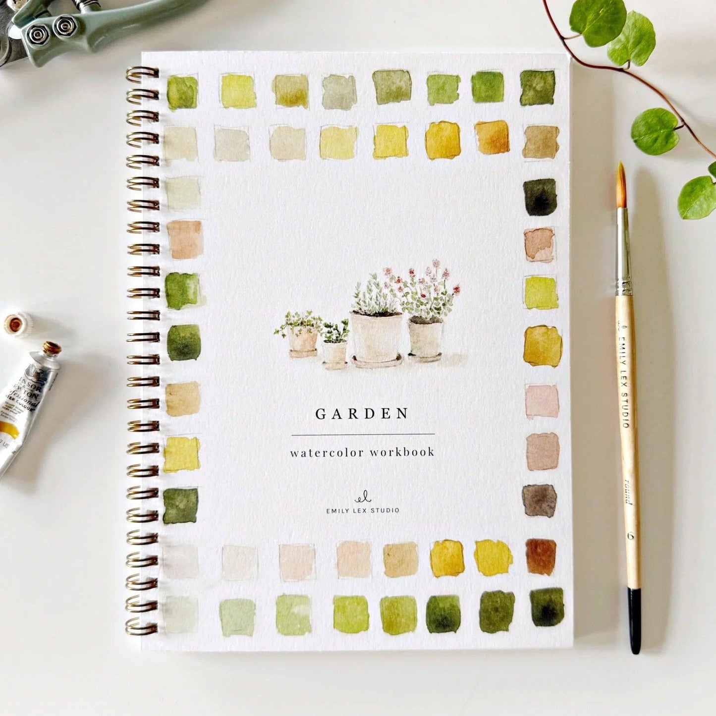 Aquarelverf werkboek - Tuinen - emily lex studio watercolor workbook