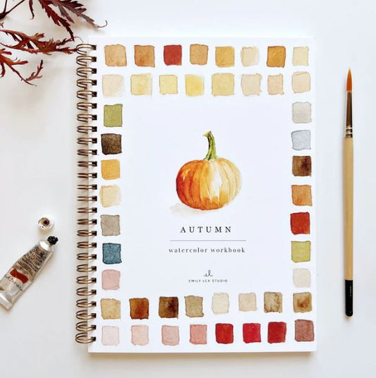 Aquarelverf werkboek - Herfst- emily lex studio watercolor workbook