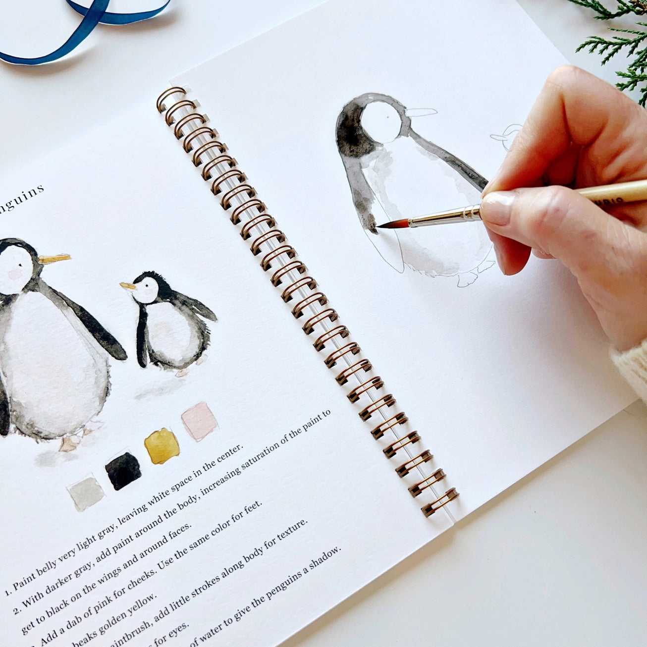 Aquarelverf werkboek - Winter- emily lex studio watercolor workbook