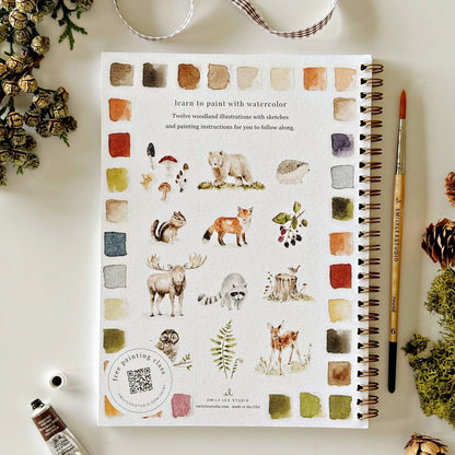 Aquarelverf werkboek - Woodland- emily lex studio watercolor workbook