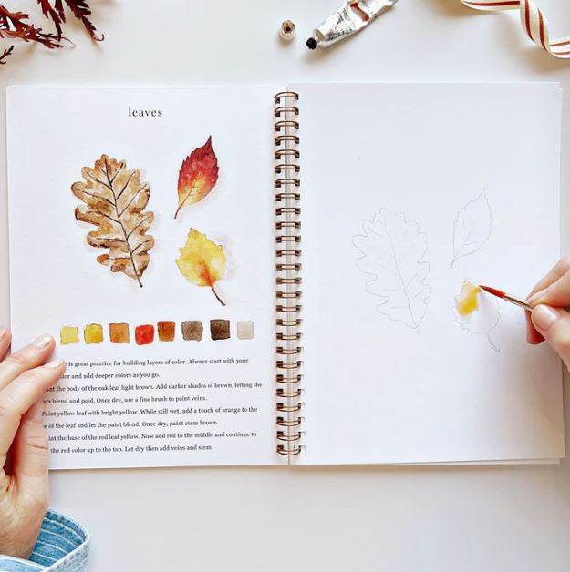 Aquarelverf werkboek - Herfst- emily lex studio watercolor workbook