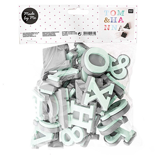 Foam stempelset alfabet 1 37 stuks Rico Design