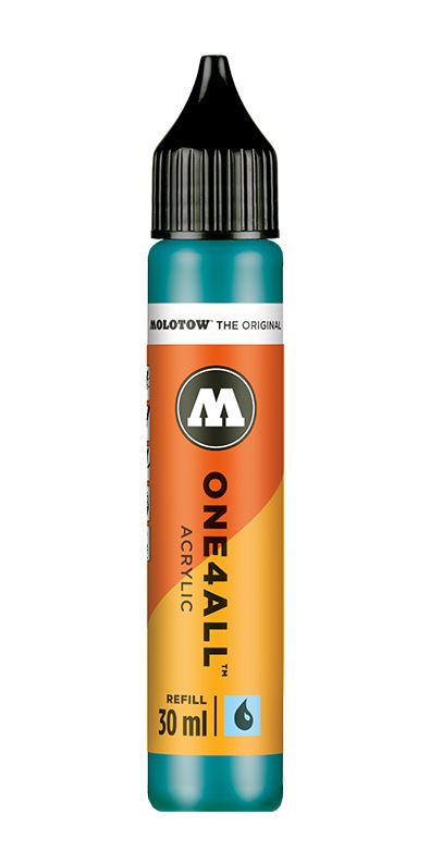 LAGOON BLUE Acryl Inkt Refill 30ml Molotow One4All Acrylic
