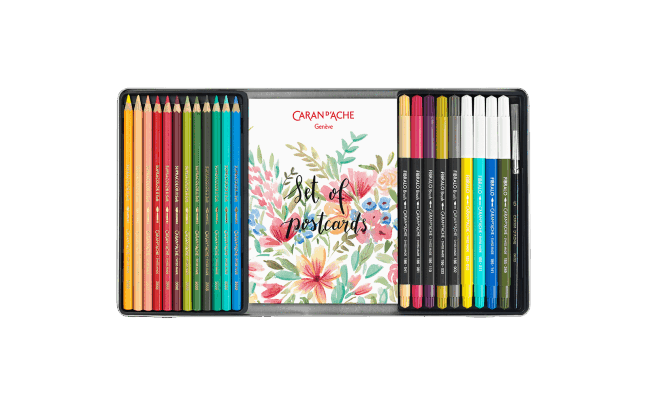 Mixed media botanical set Caran d'ache