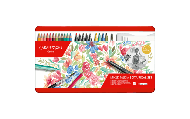 Mixed media botanical set Caran d'ache
