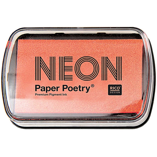 Stempelkussen Paper Poetry Neon Oranje