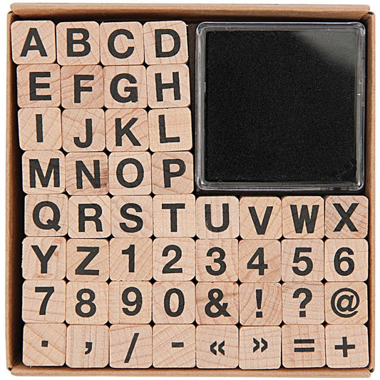 Stempelset Alphabet Paper poetry