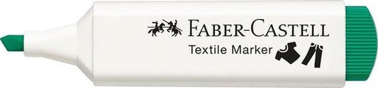 Textielstift Faber-Castell textielmarker donker groen