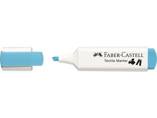 Textielstift Faber-Castell textielmarker lichtblauw