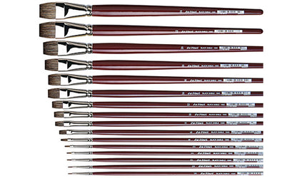 Davinci penseel Olie 1840.12 Black Sable Plat