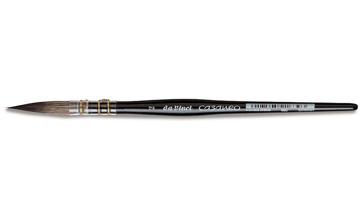 Casaneo Aquarelle Penseel rond extra lang 490.2 Vegan DaVinci