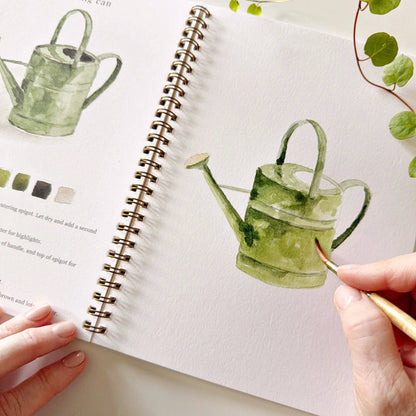 Aquarelverf werkboek - Tuinen - emily lex studio watercolor workbook
