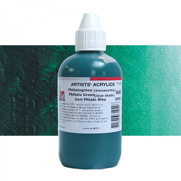 ARA 250ml  A49  PHTHALOGROEN BLAUWACHTIG Artists Acrylics