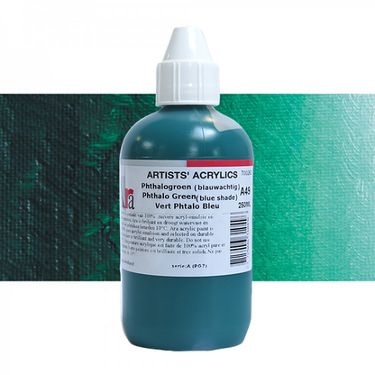 ARA 250ml  A49  PHTHALOGROEN BLAUWACHTIG Artists Acrylics