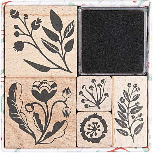 Stempelset Bloemen Paper poetry