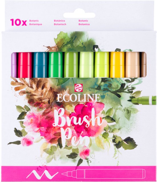 Ecoline Brushpen Botanic set 10