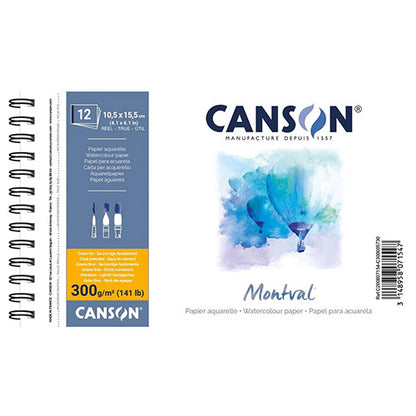 Aquarelpapier XL Canson 300 gr. A5 20 vel, spiraalblok