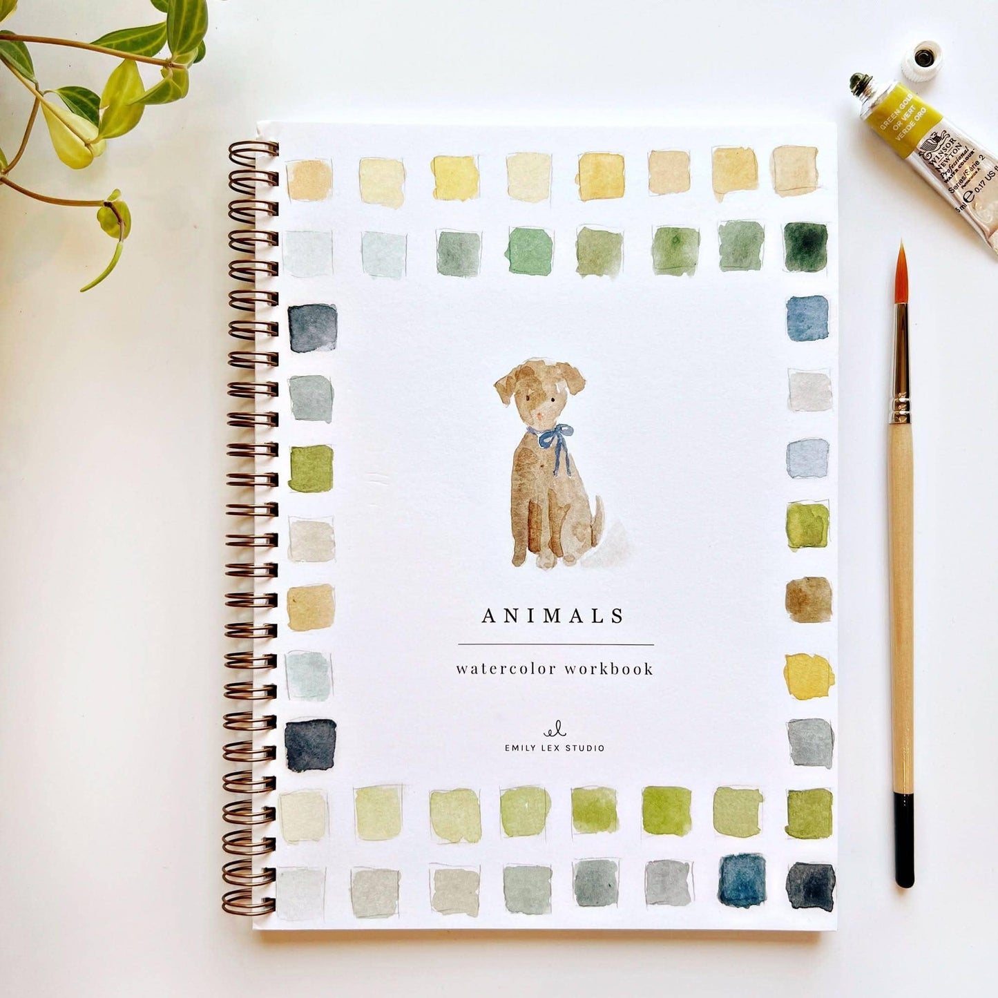 Aquarelverf werkboek - Dieren - emily lex studio watercolor workbook