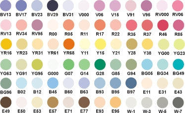 Copic Ciao set, 72 kleuren set B CopicSet – Busch & van der Worp