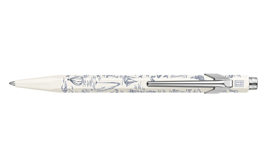 Limited Edition BallPoint Caran D'ache 849 Toile de Jouy wit