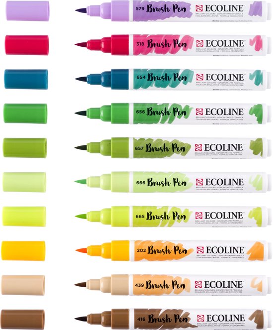 Ecoline Brushpen Botanic set 10