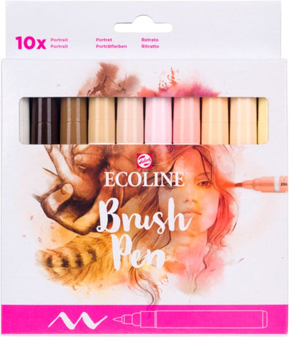 Ecoline Brushpen Skin / portret set 10